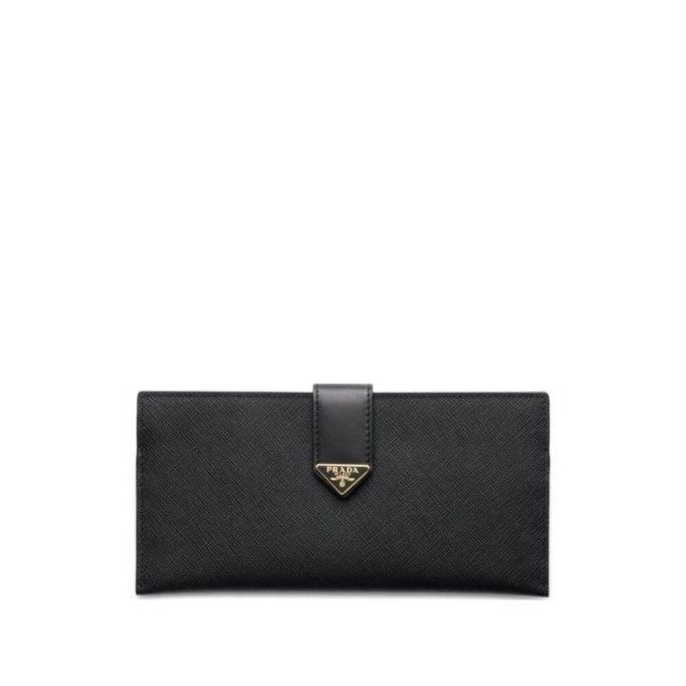 Saffiano Leather Long Wallet